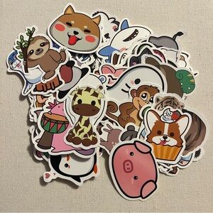 Assortment of 99 different stickers
